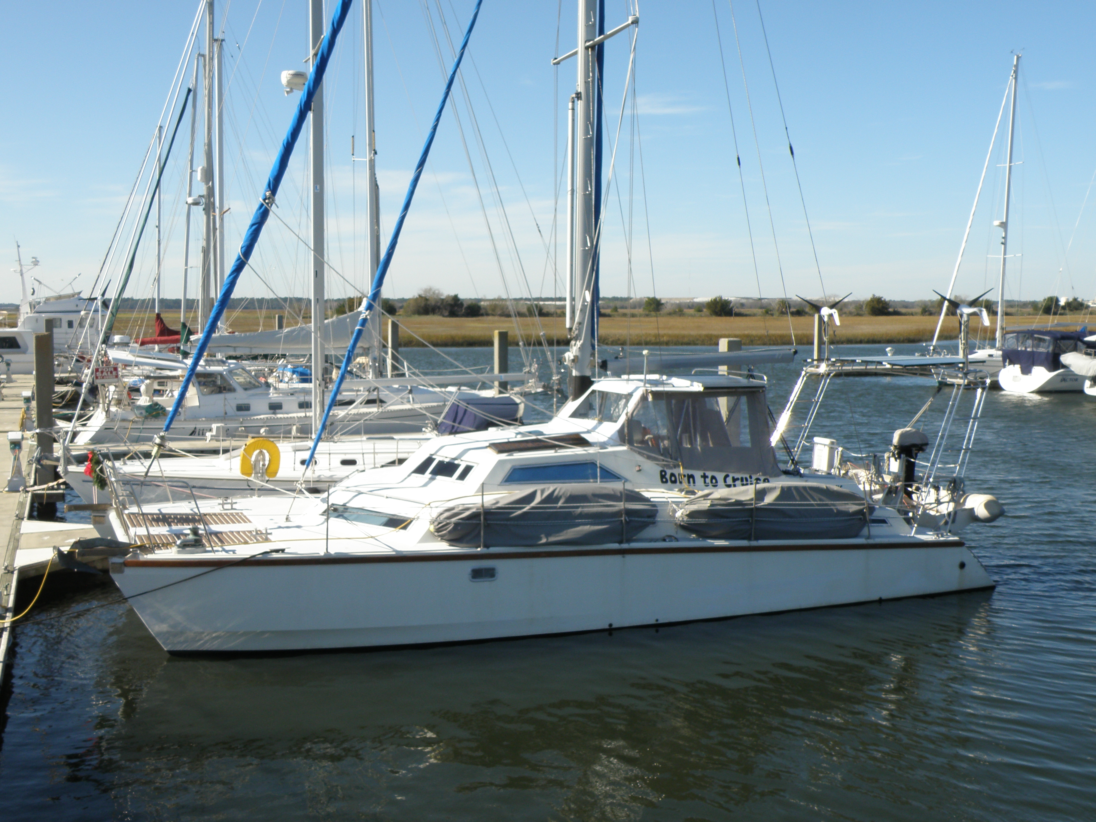 Used Sail Catamaran for Sale 1987 Sunstream Boat Highlights